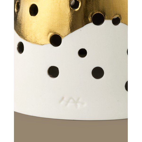 Candeliere in porcellana color oro , altezza 25,5 cm Nobili - Kähler Design-image-3