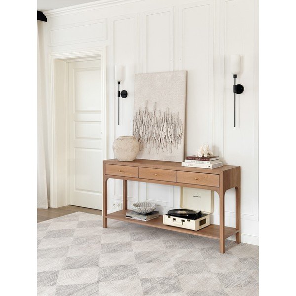 Tappeto grigio/beige in lana 200x300 cm Agnus – Agnella-image-2