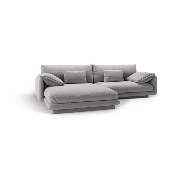 Divano angolare grigio chiaro (angolo sinistro) Torino - Micadoni Home-image-2