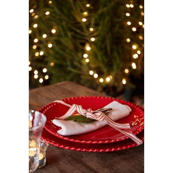 Piatto in gres rosso rubino , ø 28,4 cm Pearl - Costa Nova-image-1