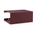 Mensola burgundy in acciaio con ripiani multipli 35 cm – ReCollector