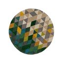 Tappeto rotondo in lana giallo/verde ø 160 cm Prism - Flair Rugs