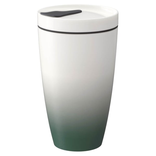 Tazza da viaggio in porcellana verde e bianca Villeroy & Boch , 350 ml Like To Go - like | Villeroy & Boch