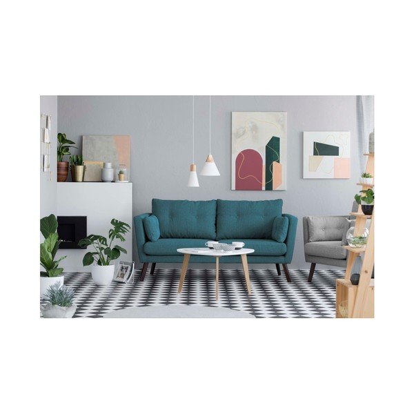 Divano turchese a 3 posti Elena - Mazzini Sofas-image-2