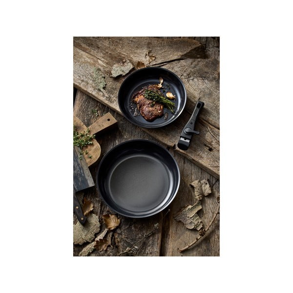 Set di padelle con manico rimovibile in alluminio con superficie antiaderente 2 pz ø 28 cm – Holm-image-4