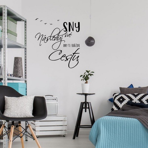 Adesivo murale con citazione Segui i tuoi sogni - Ambiance-image-1