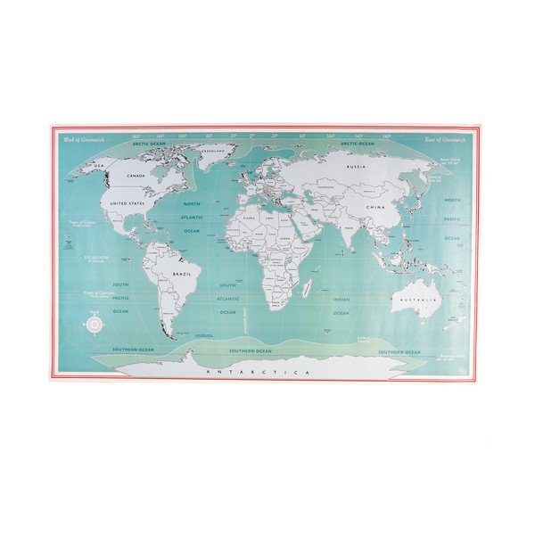Mappa da grattare 87x52 cm World Map – Rex London-image-2