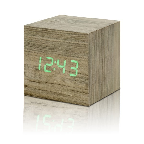 Sveglia digitale Wooden Cube Click – Gingko-image-3