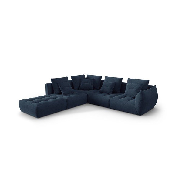 Divano angolare blu scuro (angolo sinistro/verso L) Bloom - Micadoni Home-image-2