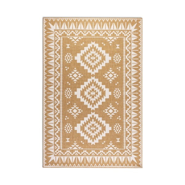 Tappeto per esterni giallo ocra e crema 160x230 cm Gemini - Elle Decoration-image-2