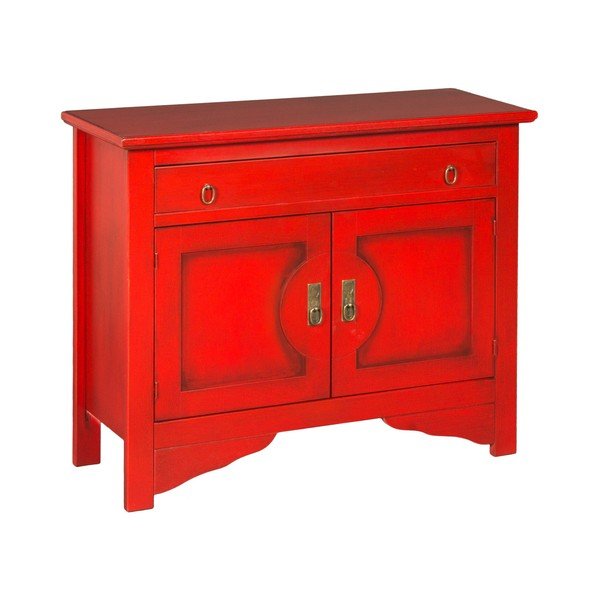 Cassettiera rossa Credenza - Evergreen House