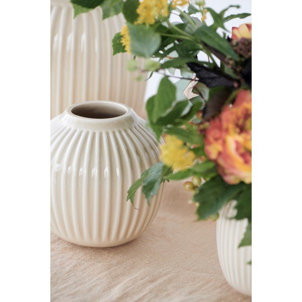 Vaso in ceramica beige Hammershøi - Kähler Design-image-3