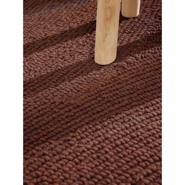 Passatoia color mattone in lana tessuta a mano 80x200 cm Calmio – Hanse Home-image-4