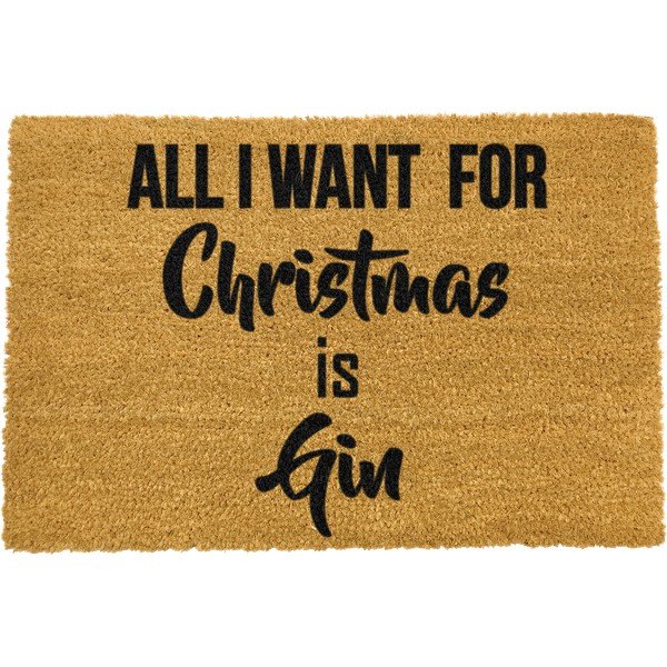 Tappetino in cocco naturale nero , 40 x 60 cm All I Want - Artsy Doormats-image-1