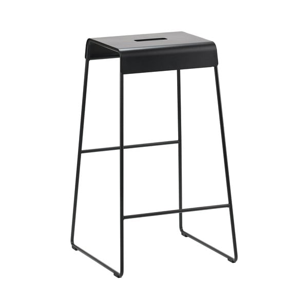 Sgabello in metallo nero A-Stool - Zone