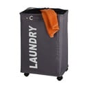 Cesto portabiancheria Quadro grigio, 79,2 l Corno - Wenko