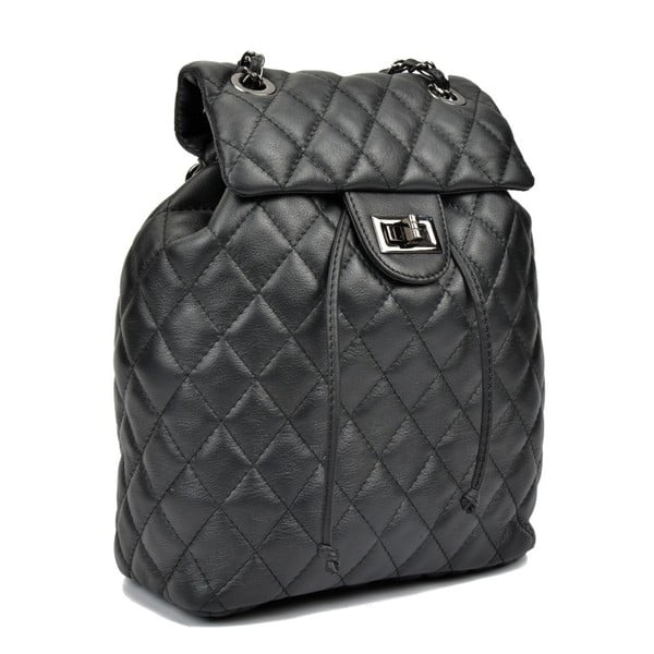 Černý kožený batoh Anna Luchini Lucy-image-2