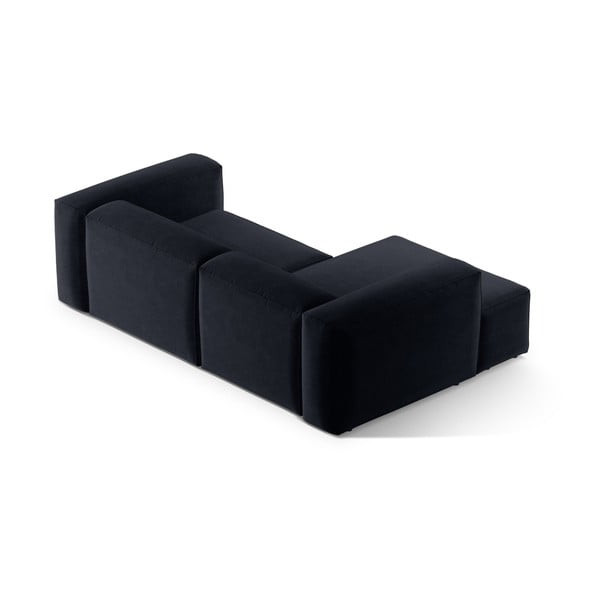 Divano angolare blu scuro (con penisola a sinistra/con chaise lounge) Bergamo – Cosmopolitan Design-image-4
