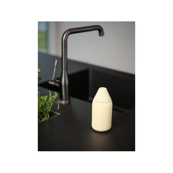 Dispenser per sapone giallo chiaro in silicone 300 ml Singles – Zone-image-3