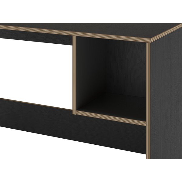 Scrivania con piano nero 50x110 cm Lyly - Marckeric-image-4