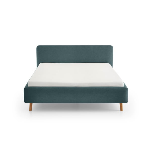 Letto matrimoniale imbottito blu rete non inclusa 140x200 cm Mattis – Meise Möbel-image-4