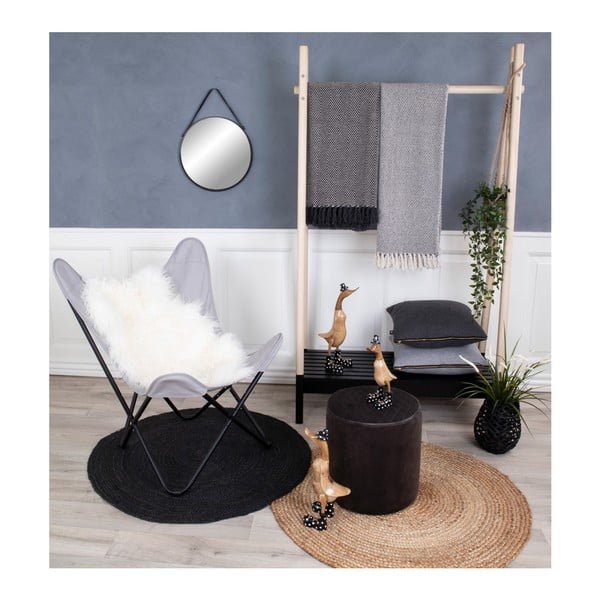 Tappeto rotondo marrone chiaro in iuta tessuto a mano ø 180 cm Bombay – House Nordic-image-2