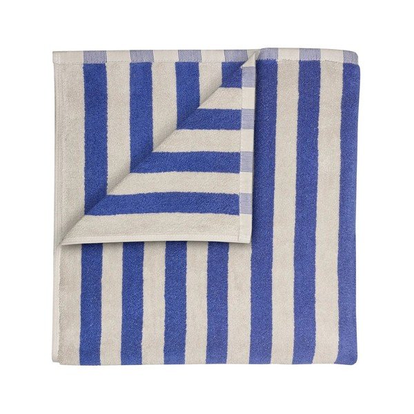 Asciugamano tipo terry blu/color crema in cotone organico 70x140 cm Arto – Blomus