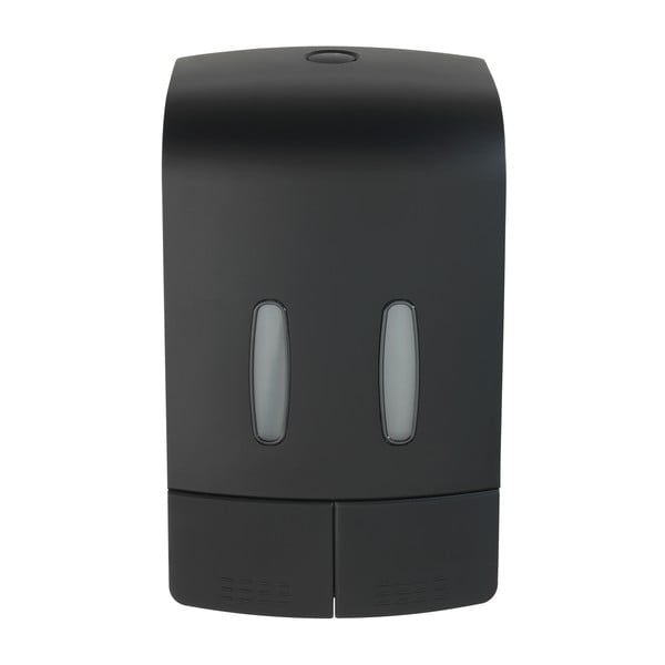 Dispenser di sapone in plastica nero da parete 0,96 l Tartas - Wenko-image-1