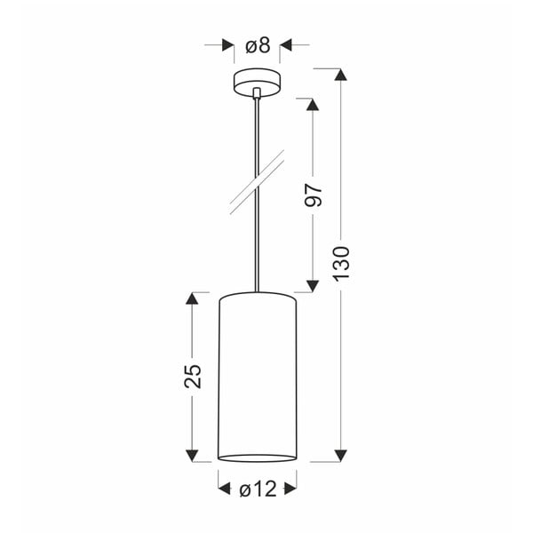 Lampada a sospensione marrone chiaro ø 12 cm Ballo - Candellux Lighting-image-2