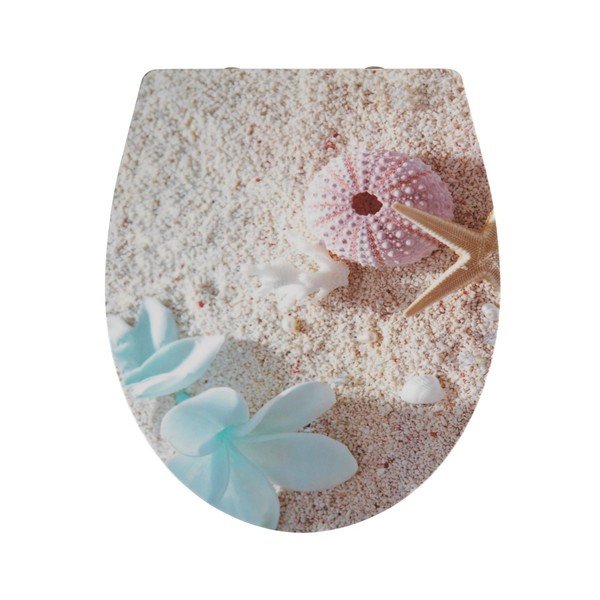 Sedile per wc con chiusura facilitata , 46 x 39 cm Bora Bora - Wenko