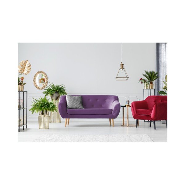 Divano a due posti viola Amelie - Mazzini Sofas-image-2