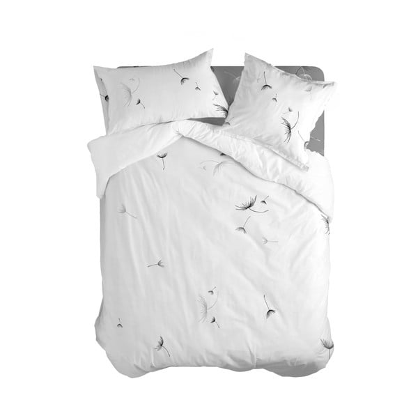Copripiumino in cotone bianco per letto matrimoniale 200x200 cm Dandelion - Blanc