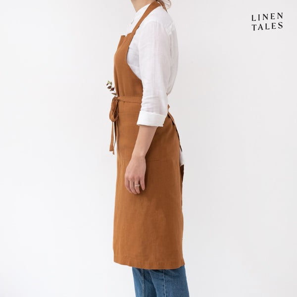 Grembiule in lino Hazelnut - Linen Tales-image-1