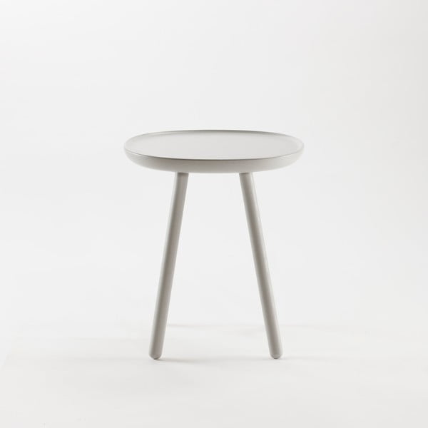 Tavolino in legno massiccio grigio , ø 45 cm Naïve - EMKO-image-4