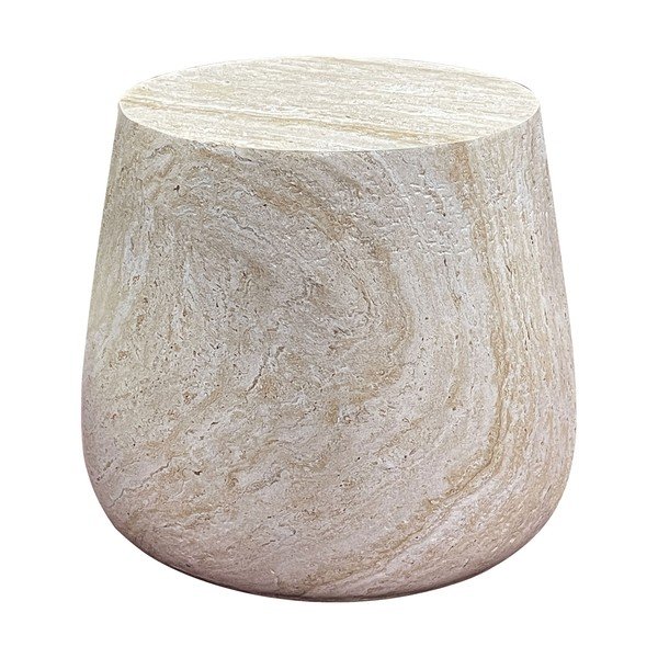 Tavolino da giardino rotondo in pietra ø 47,5 cm Bonn – House Nordic