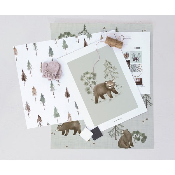 Carta da parati per bambini 10 m x 50 cm Pine Woods - Lilipinso-image-3