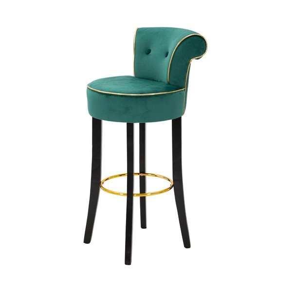 Sgabello da bar in velluto crema 96 cm Luxy - Mauro Ferretti-image-2