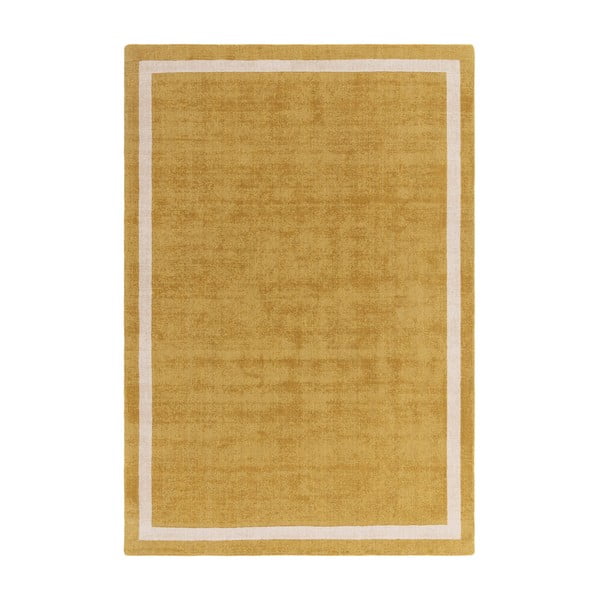 Tappeto in lana giallo ocra tessuto a mano 68x240 cm Albi - Asiatic Carpets