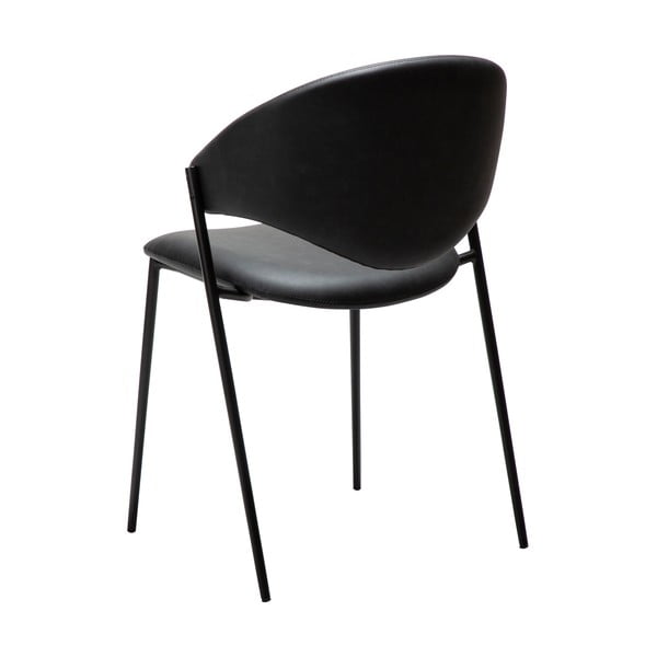 Sedia da pranzo nera in similpelle Zone – DAN-FORM Denmark-image-3