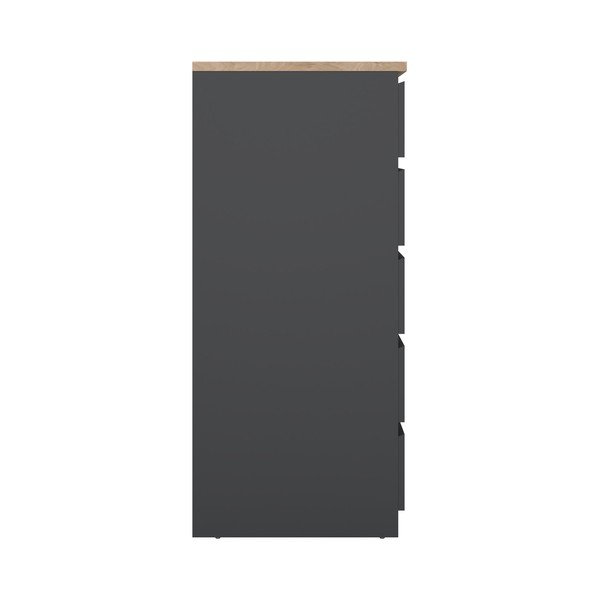 Credenza grigio scuro 40x111x50 cm Naia – Tvilum-image-4