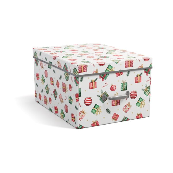 Scatola con coperchio/decorativa in cartone 37x50x15 cm Engla Christmas Storage – Bigso