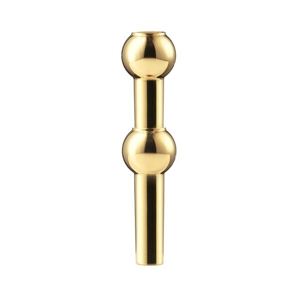 Vaso color ottone in metallo (altezza totale 10 cm) Nagel – STOFF Nagel