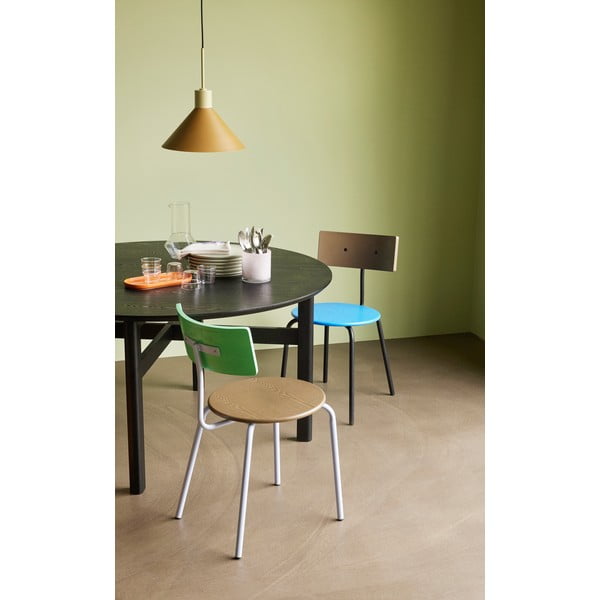 Tavolo da pranzo rotondo nero ø 140 cm Fjord - Hübsch-image-1