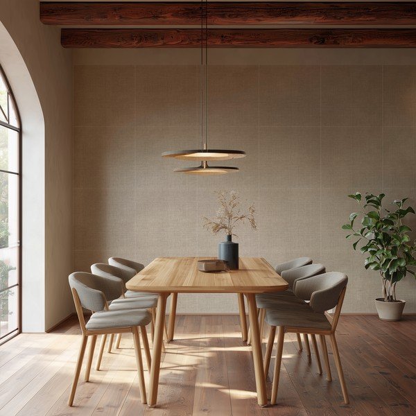 Set di pannelli acustici in tessuto 2 pz 60x60 cm Light Linen – Styler-image-2