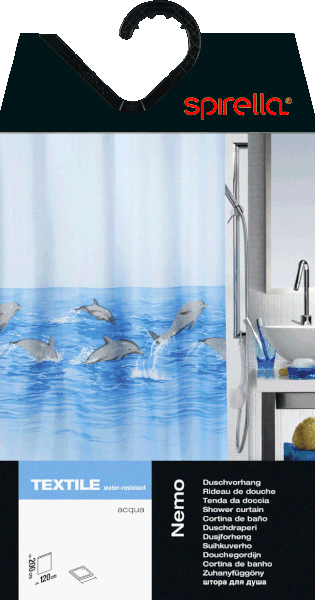 Tenda per doccia 120x200 cm Nemo – Spirella-image-2