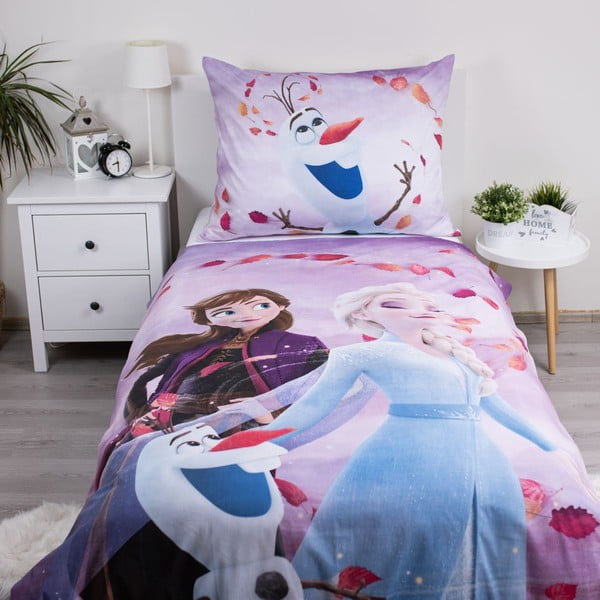 Set copripiumino e federa da bambini in cotone per letto singolo 140x200 cm Frozen "Sky" – Jerry Fabrics-image-1