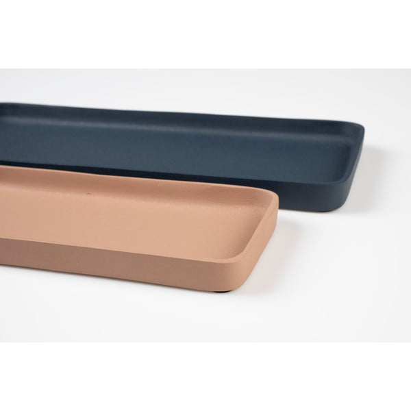 Set di 2 vassoi decorativi in metallo 15,5x39,5 cm Rebel - Zuiver-image-4