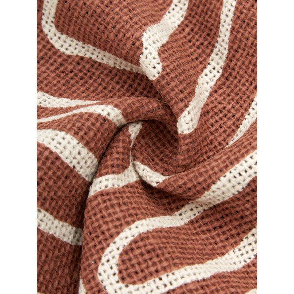 Federa decorativa in cotone marrone, 45 x 45 cm Nomad - Westwing Collection-image-1