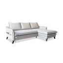Divano letto angolare beige chiaro, angolo destro Charming Charlie - Miuform