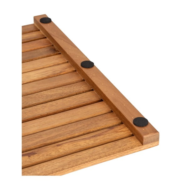 Tappetino da bagno in legno di colore naturale 40x60 cm Acacia - Wenko-image-2